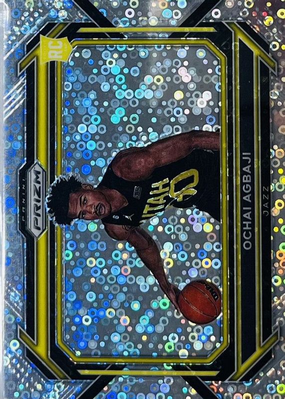 Ochai Agbaji 2022 Prizm #267 Photo Variation - Fast Break Rookie PSA 10