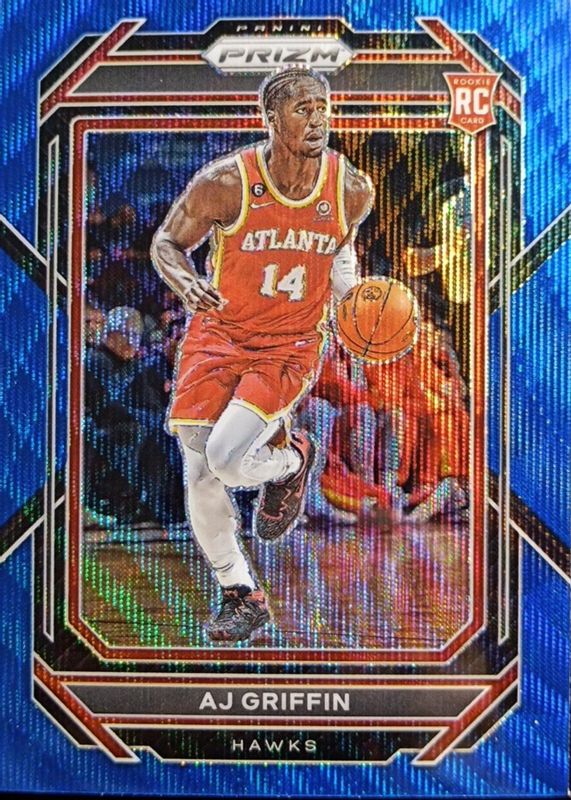 AJ Griffin 2022 Prizm #248 Blue Wave Rookie SGC 10