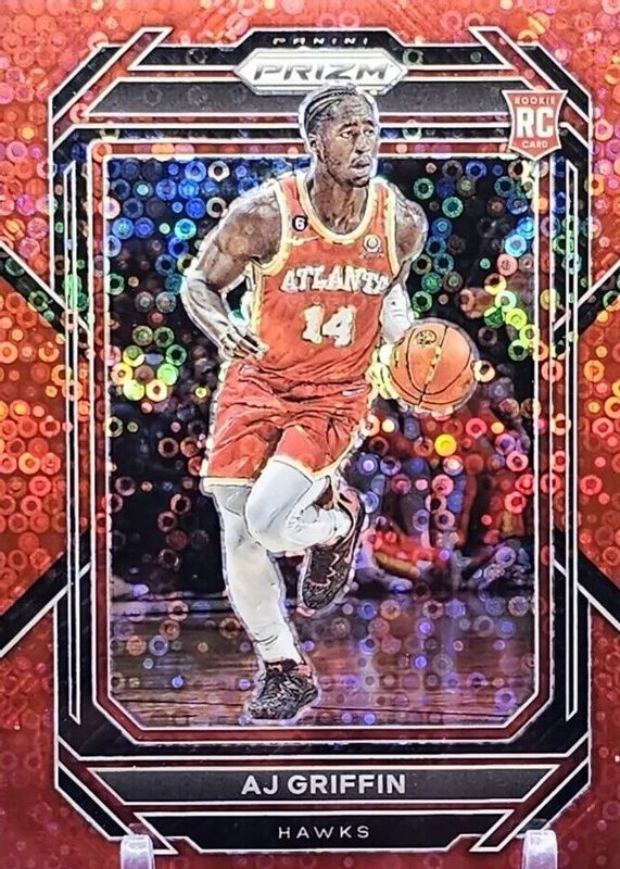 AJ Griffin 2022 Prizm #248 Fast Break Red /100 Rookie SGC 9.5