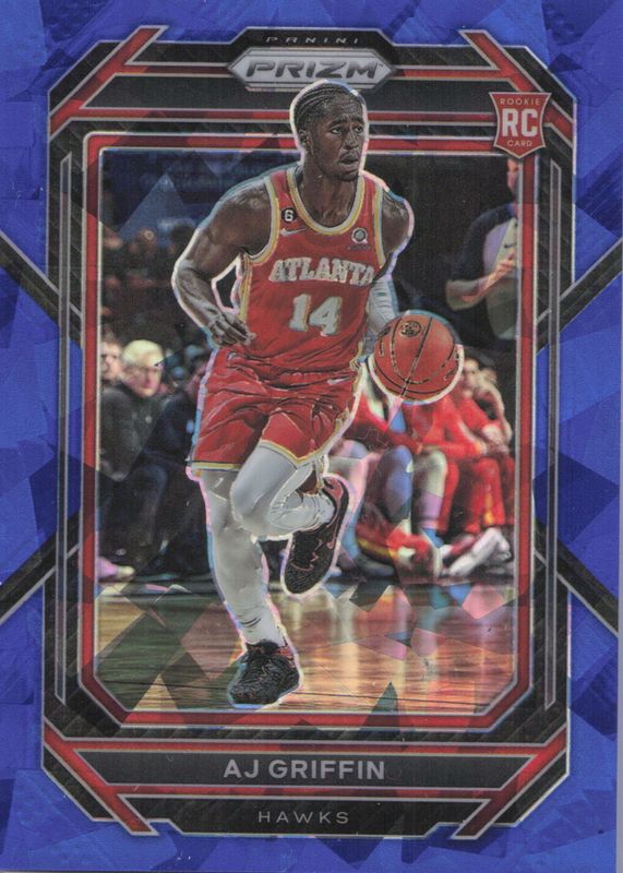 AJ Griffin 2022 Prizm #248 Blue Ice /125 Rookie RAW