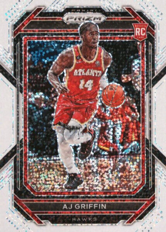 AJ Griffin 2022 Prizm #248 White Sparkle /(SSP) Rookie SGC 9.5