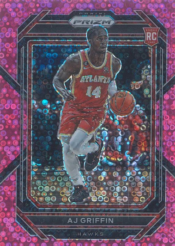 AJ Griffin 2022 Prizm #248 Fast Break Pink /50 Rookie RAW