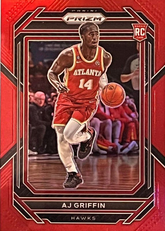 AJ Griffin 2022 Prizm #248 Red /299 Rookie PSA 10