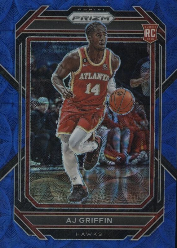 AJ Griffin 2022 Prizm #248 Choice Blue /49 Rookie PSA 10