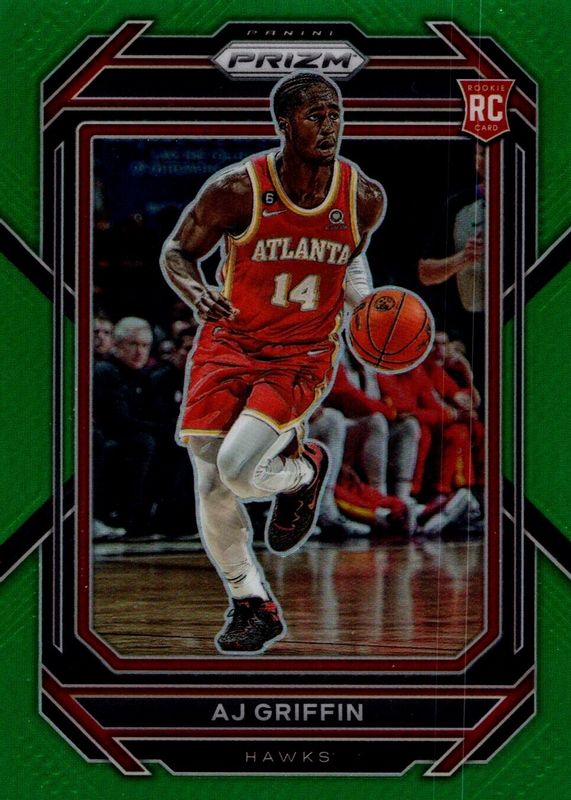 AJ Griffin 2022 Prizm #248 Green Rookie RAW