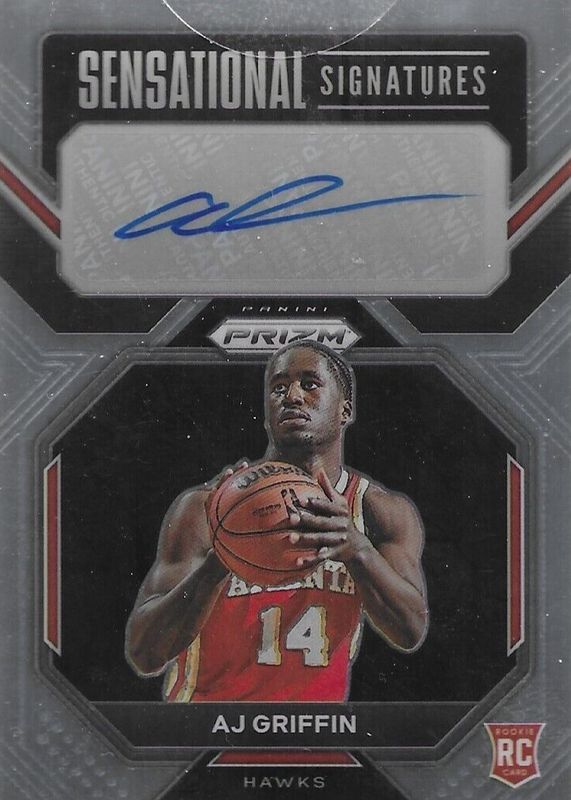 AJ Griffin 2022 Prizm #SS-AG Sensational Signatures Rookie BGS 9