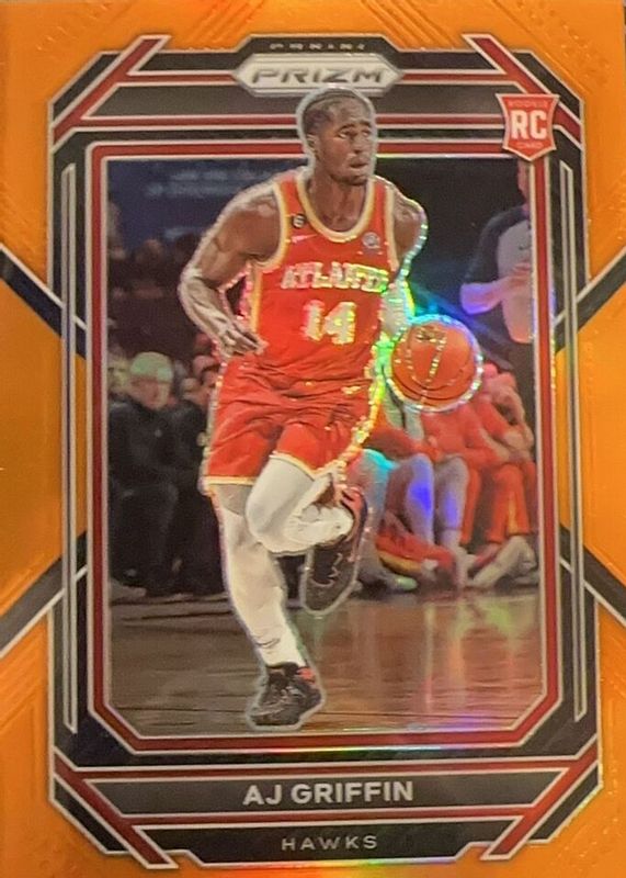 AJ Griffin 2022 Prizm #248 Orange /49 Rookie SGC 9.5