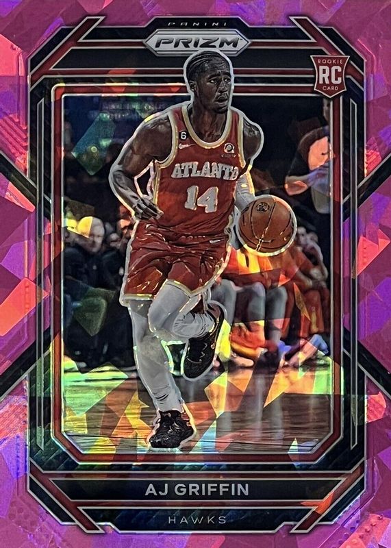 AJ Griffin 2022 Prizm #248 Pink Ice Rookie SGC 9.5