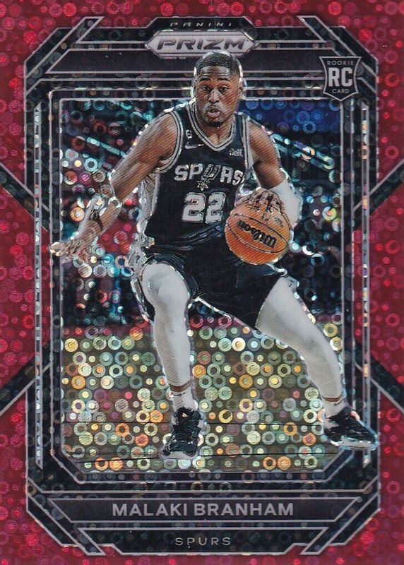 Malaki Branham 2022 Prizm #230 Fast Break Red /100 Rookie RAW