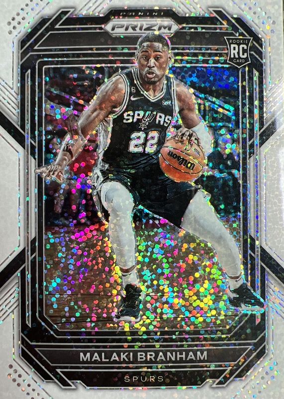 Malaki Branham 2022 Prizm #230 White Sparkle /(SSP) Rookie RAW