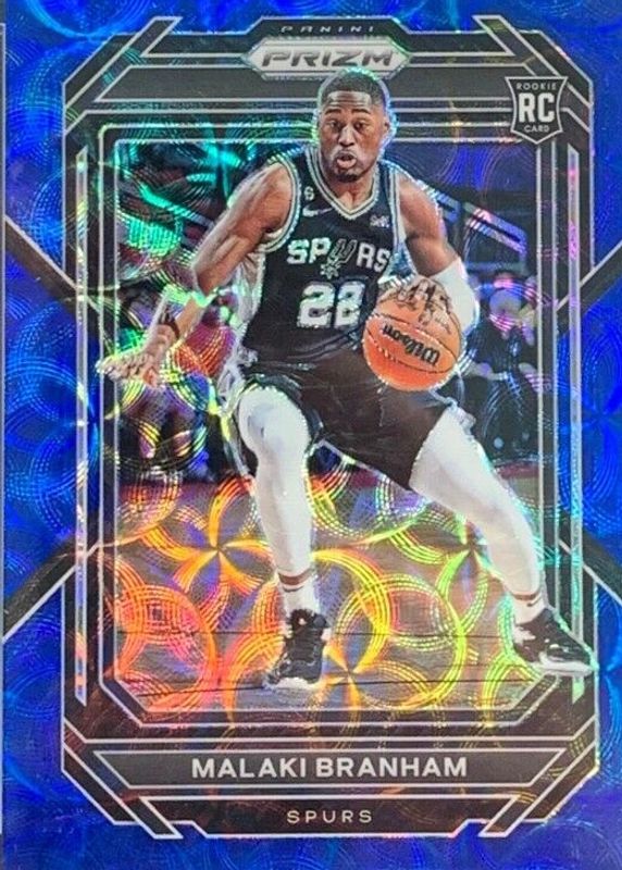 Malaki Branham 2022 Prizm #230 Choice Blue /49 Rookie SGC 9.5