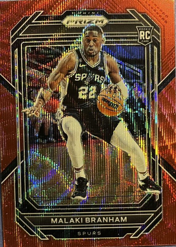 Malaki Branham 2022 Prizm #230 Ruby Wave Rookie RAW