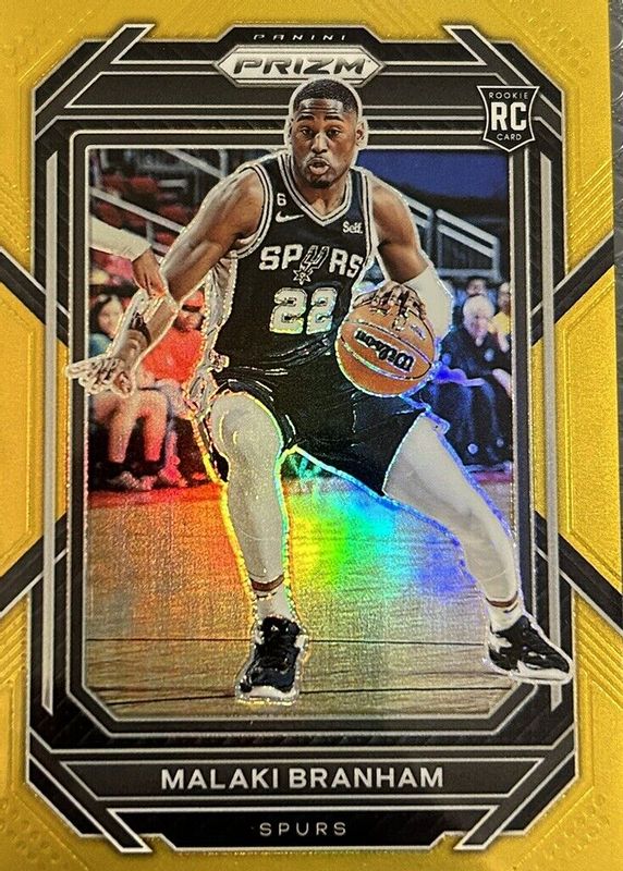 Malaki Branham 2022 Prizm #230 Gold /10 Rookie PSA 10