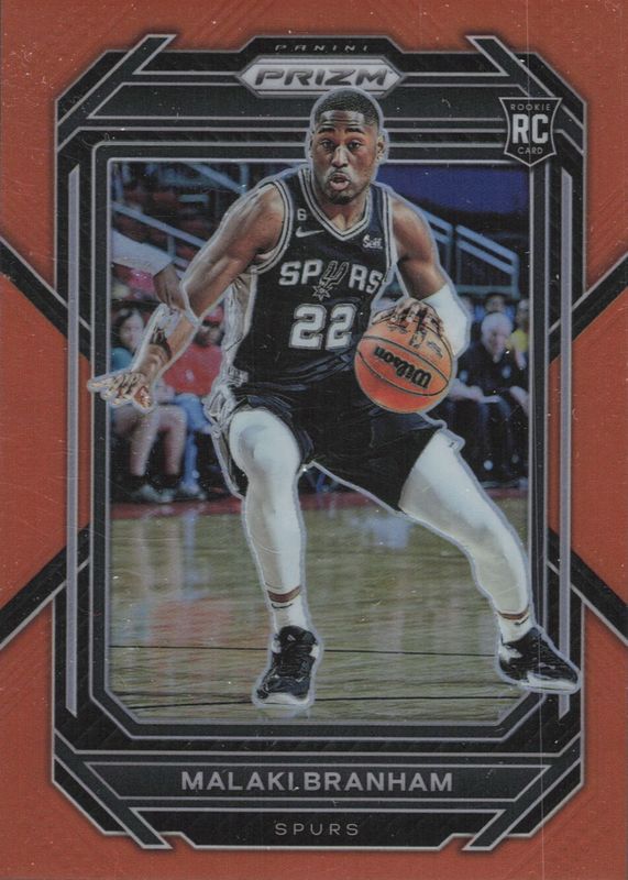 Malaki Branham 2022 Prizm #230 Orange /49 Rookie SGC 10