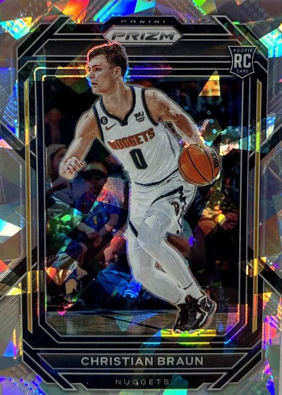 Christian Braun 2022 Prizm #223 Ice Rookie PSA 9