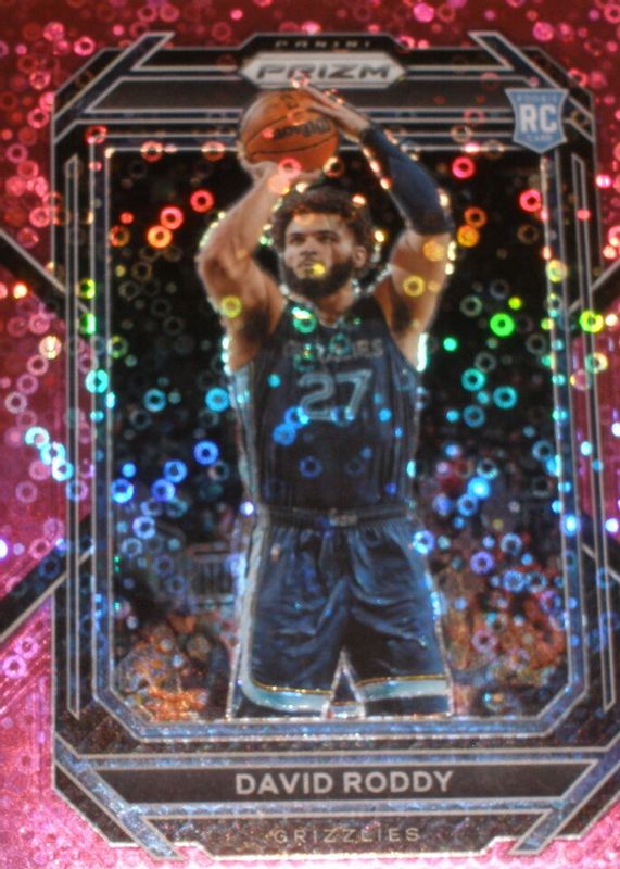 David Roddy 2022 Prizm #261 Fast Break Pink /50 Rookie SGC 10