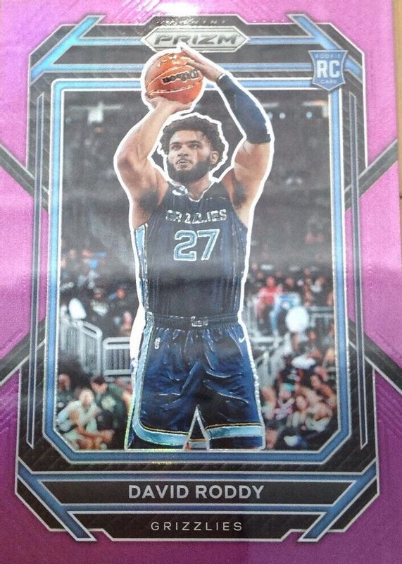 David Roddy 2022 Prizm #261 Purple /99 Rookie RAW