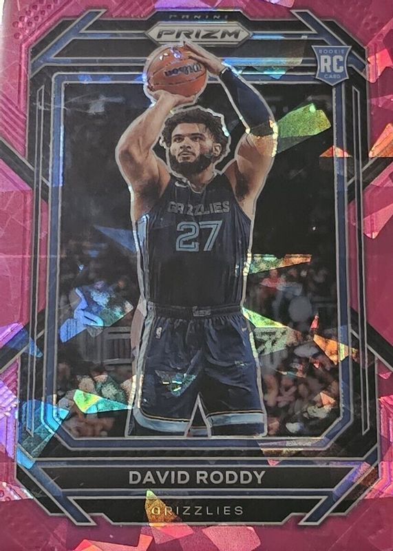 David Roddy 2022 Prizm #261 Pink Ice Rookie RAW