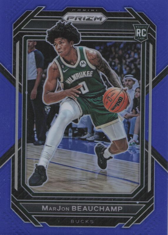 MarJon Beauchamp 2022 Prizm #268 Blue /199 Rookie PSA 10