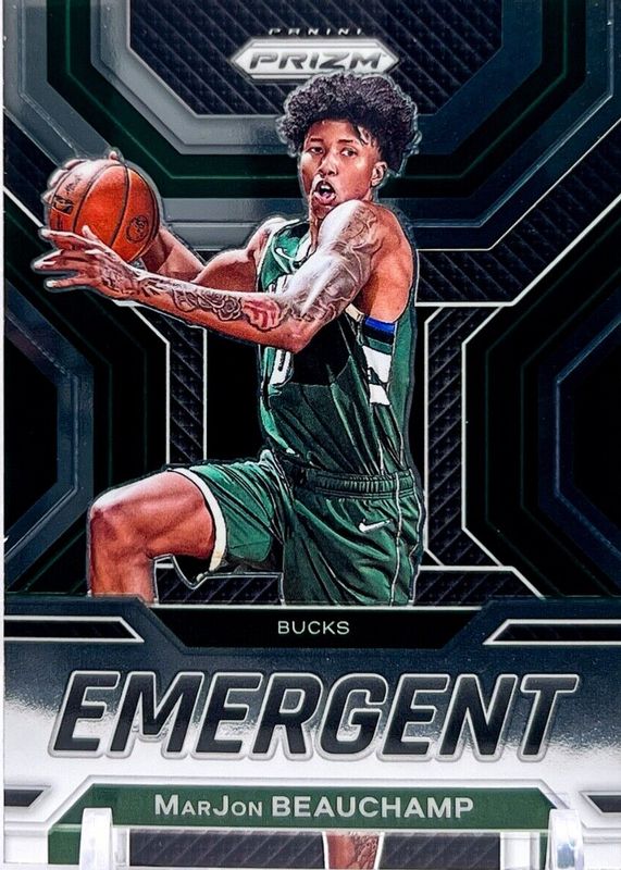 MarJon Beauchamp 2022 Prizm #3 Emergent Rookie PSA 10