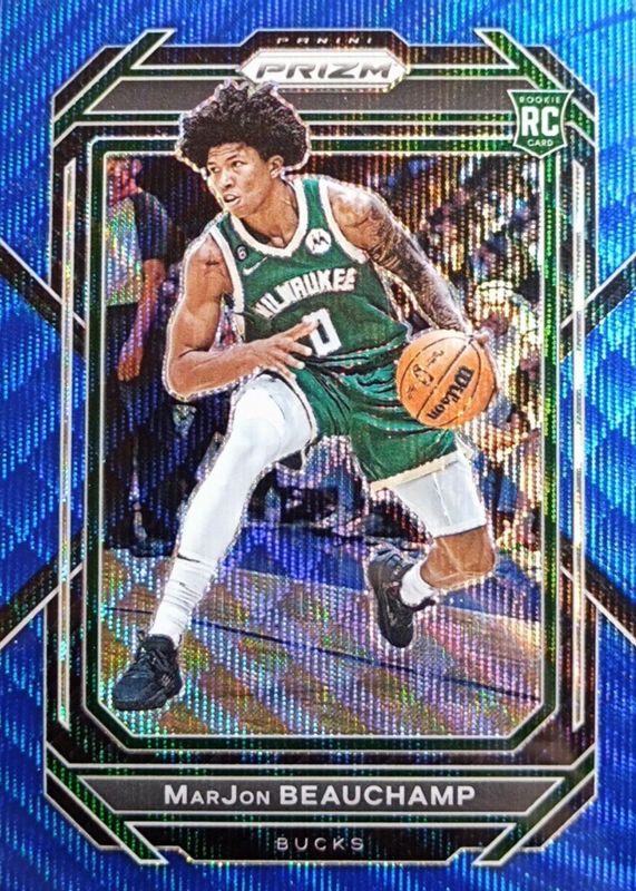 MarJon Beauchamp 2022 Prizm #268 Blue Wave Rookie PSA 10