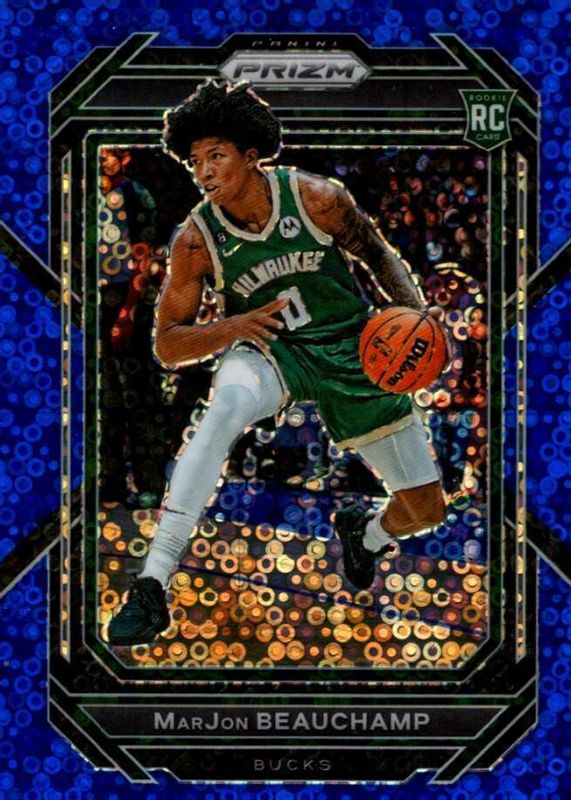 MarJon Beauchamp 2022 Prizm #268 Fast Break Blue /150 Rookie SGC 9.5