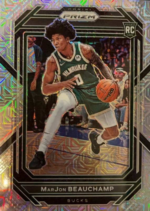 MarJon Beauchamp 2022 Prizm #268 Mojo /25 Rookie PSA 10