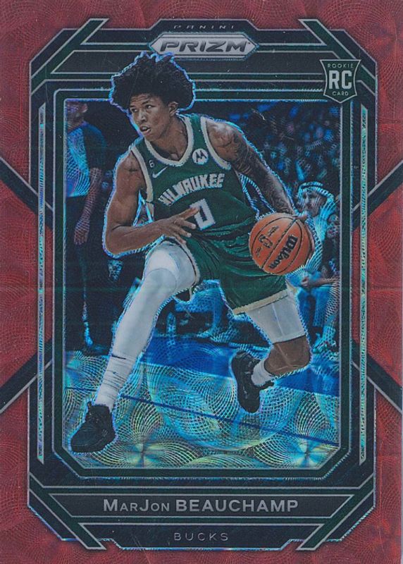 MarJon Beauchamp 2022 Prizm #268 Choice Red /88 Rookie PSA 10