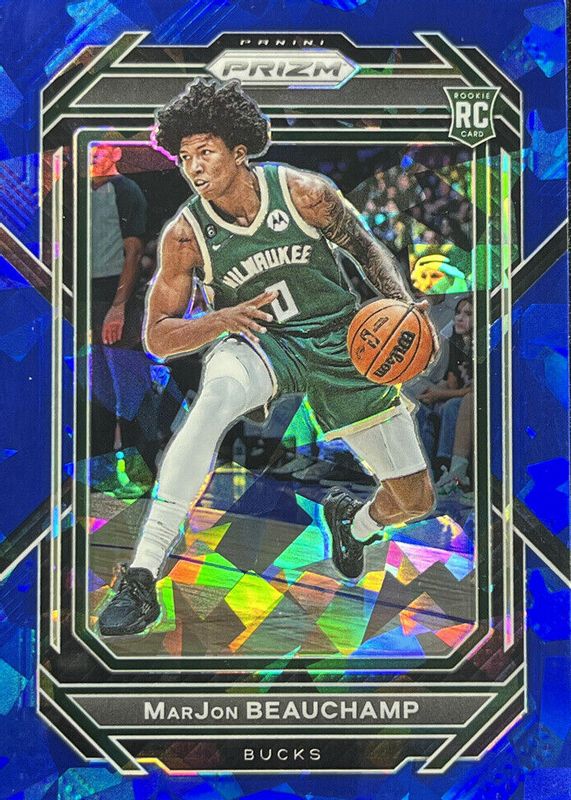 MarJon Beauchamp 2022 Prizm #268 Blue Ice /125 Rookie PSA 10