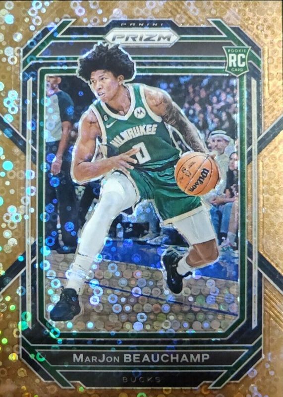 MarJon Beauchamp 2022 Prizm #268 Fast Break Bronze /20 Rookie RAW