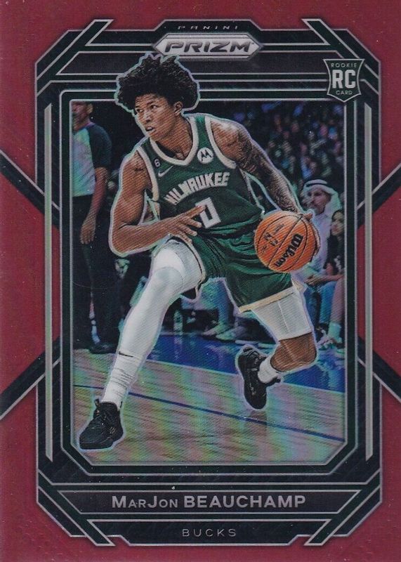 MarJon Beauchamp 2022 Prizm #268 Red /299 Rookie PSA 10