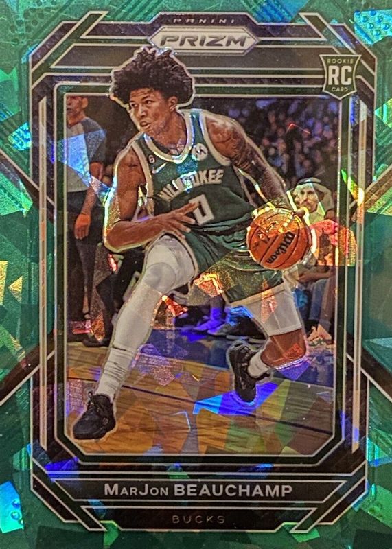 MarJon Beauchamp 2022 Prizm #268 Green Ice Rookie PSA 10