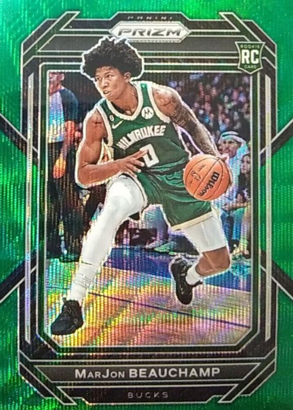 MarJon Beauchamp 2022 Prizm #268 Green Wave Rookie PSA 10