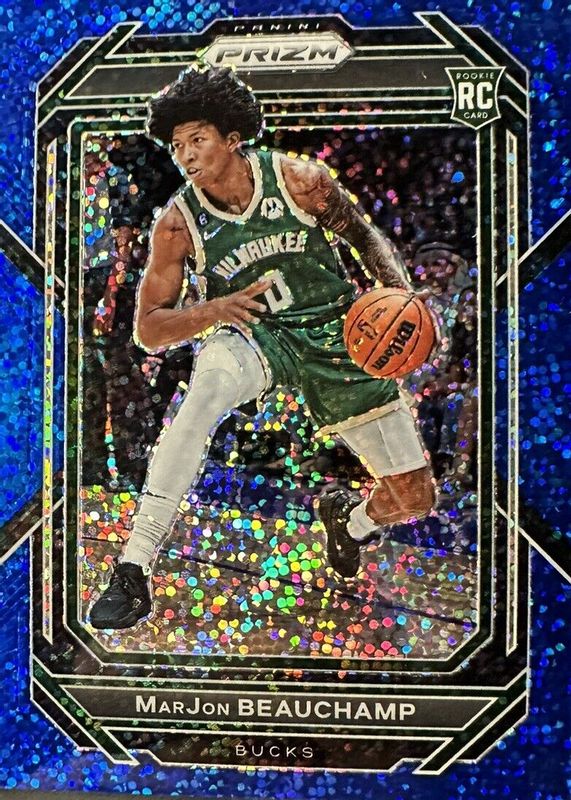 MarJon Beauchamp 2022 Prizm #268 Blue Sparkle /144 Rookie PSA 10