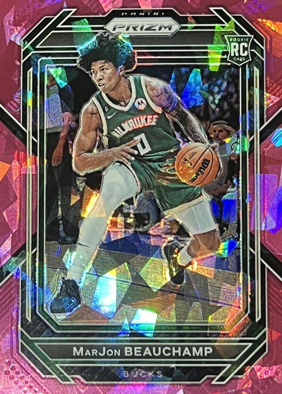 MarJon Beauchamp 2022 Prizm #268 Pink Ice Rookie PSA 10