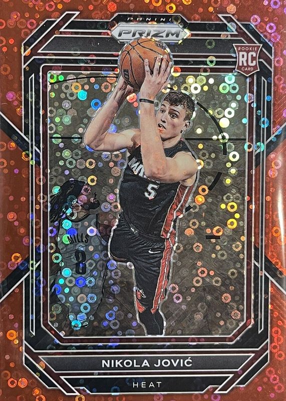 Nikola Jovic 2022 Prizm #236 Fast Break Red /100 Rookie PSA 10