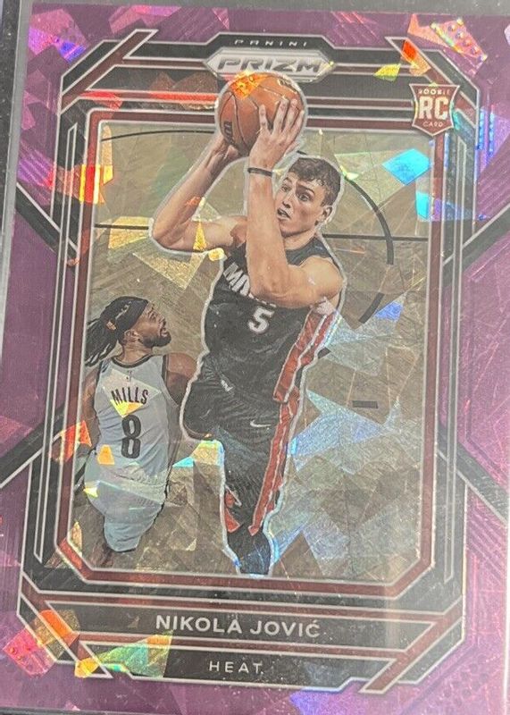 Nikola Jovic 2022 Prizm #236 Purple Ice /149 Rookie PSA 10