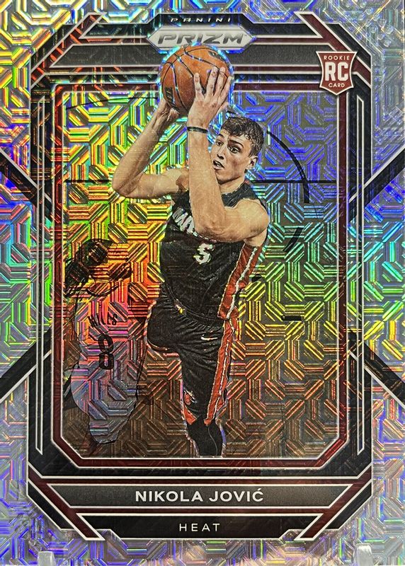 Nikola Jovic 2022 Prizm #236 Mojo /25 Rookie PSA 10