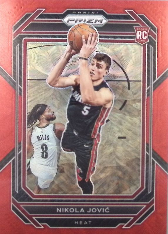 Nikola Jovic 2022 Prizm #236 Choice Red /88 Rookie PSA 9