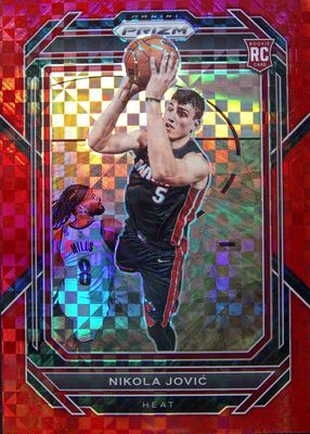 Nikola Jović RC auto silver prizm Nikola Jovic 2022 Contenders Optic #120 Rookie Ticket Auto