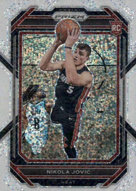 Nikola Jovic 2022 Prizm #236 White Sparkle /(SSP) Rookie PSA 10