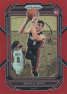 Nikola Jović RC auto silver prizm Nikola Jovic 2022 Contenders Optic #120 Rookie Ticket Auto