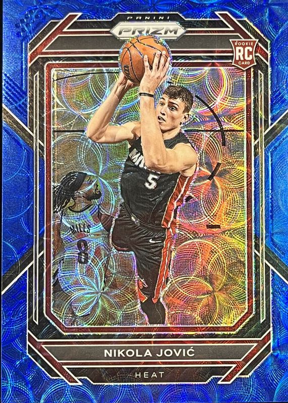 Nikola Jovic 2022 Prizm #236 Choice Blue /49 Rookie PSA 10