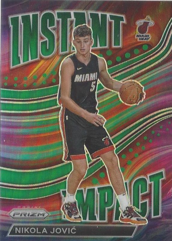 Nikola Jovic 2022 Prizm #7 Instant Impact - Green Rookie PSA 10