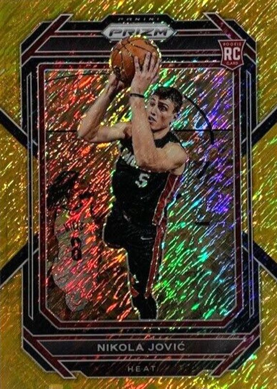 Nikola Jovic 2022 Prizm #236 Gold Shimmer /10 Rookie PSA 10