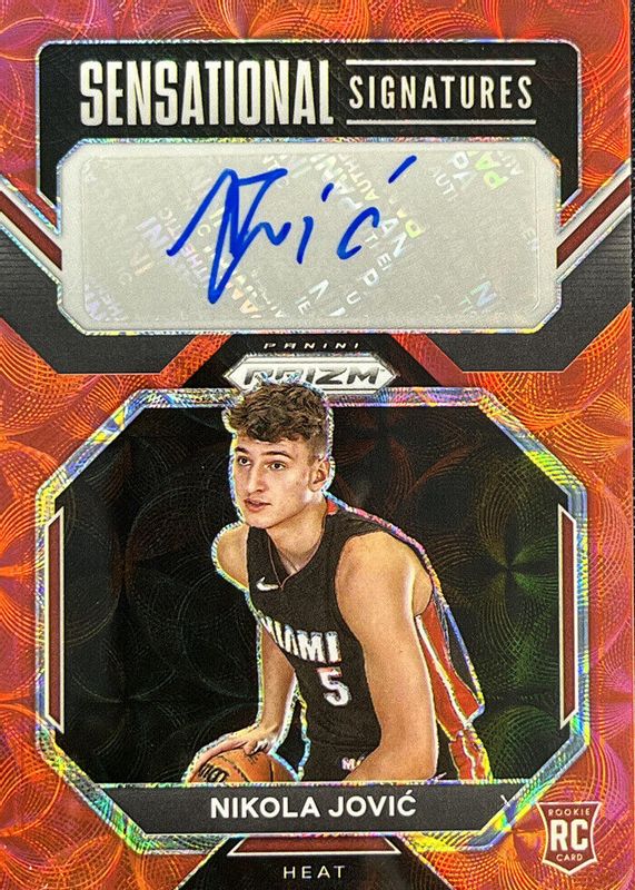 Nikola Jovic 2022 Prizm #SS-NJ Sensational Signatures - Choice Rookie SGC 9.5