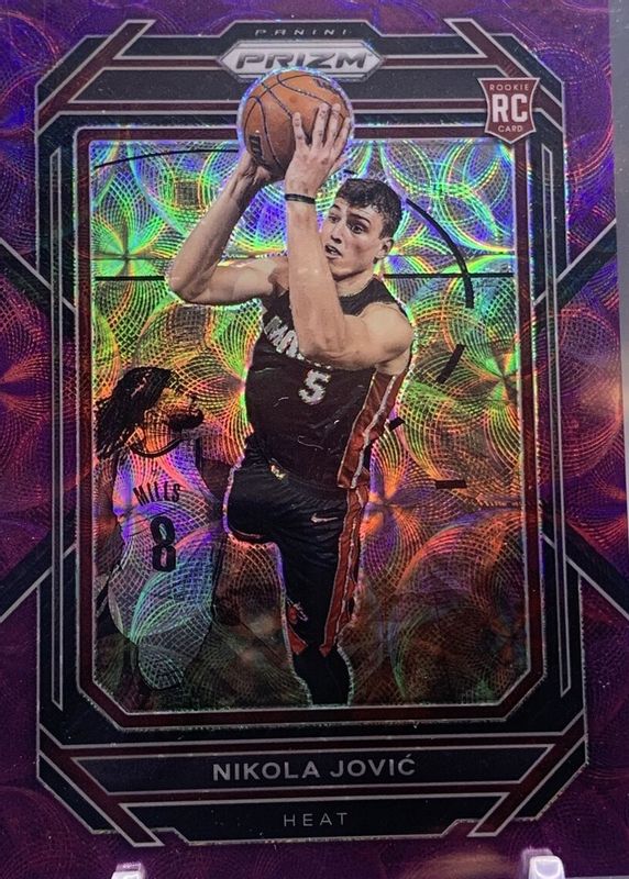 Nikola Jovic 2022 Prizm #236 Choice Purple /20 Rookie PSA 10