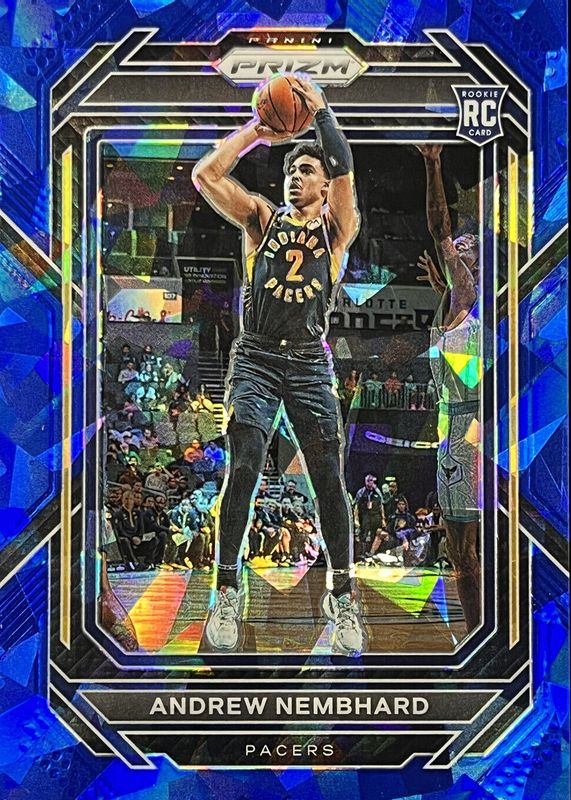 Andrew Nembhard 2022 Prizm #227 Blue Ice /125 Rookie RAW