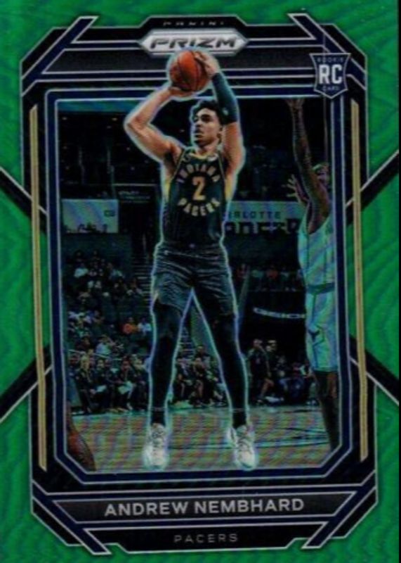 Andrew Nembhard 2022 Prizm #227 Green Rookie PSA 9