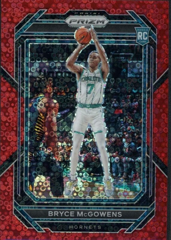 Bryce McGowens 2022 Prizm #222 Fast Break Red /100 Rookie PSA 10